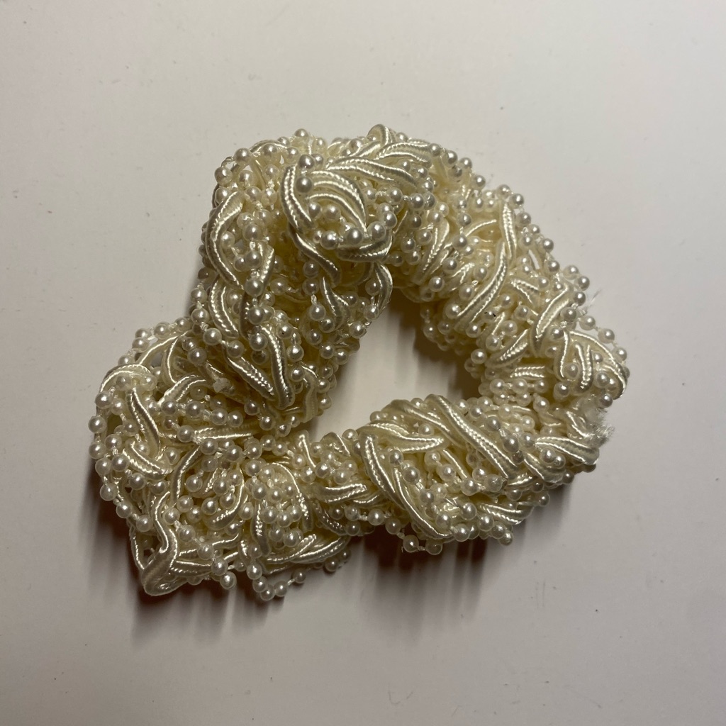 Beaded Scrunchie